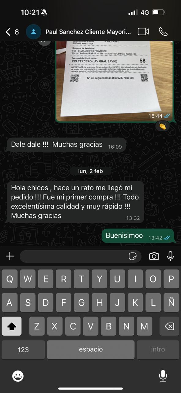 Testimonio cliente